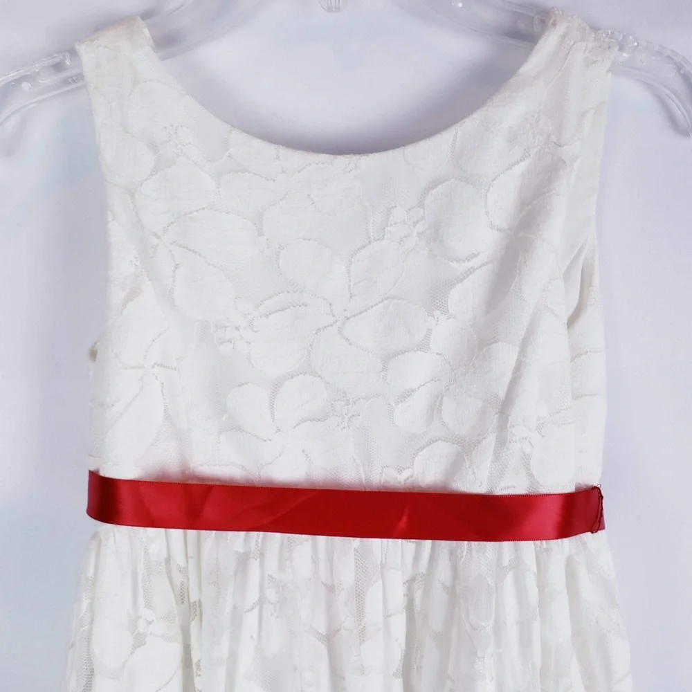 David's Bridal Flower Girl / Communion Lace Dress - Picture 3 of 8